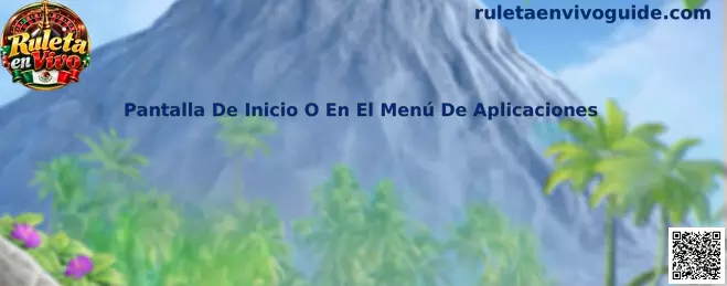 Pantalla De Inicio O En El Menú De Aplicaciones Ruleta en Vivo