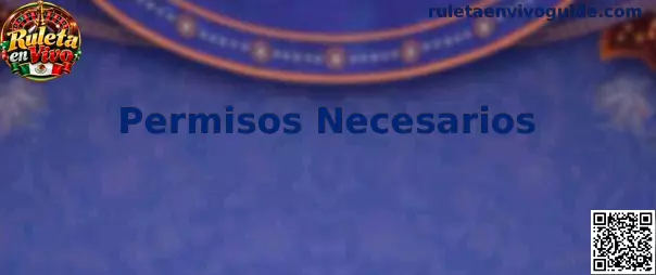 Guía de permisos necesarios para aplicaciones de Ruleta en Vivo y protección de datos personales